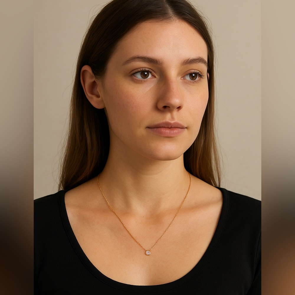 Kendra Scott rose gold drusy Necklace